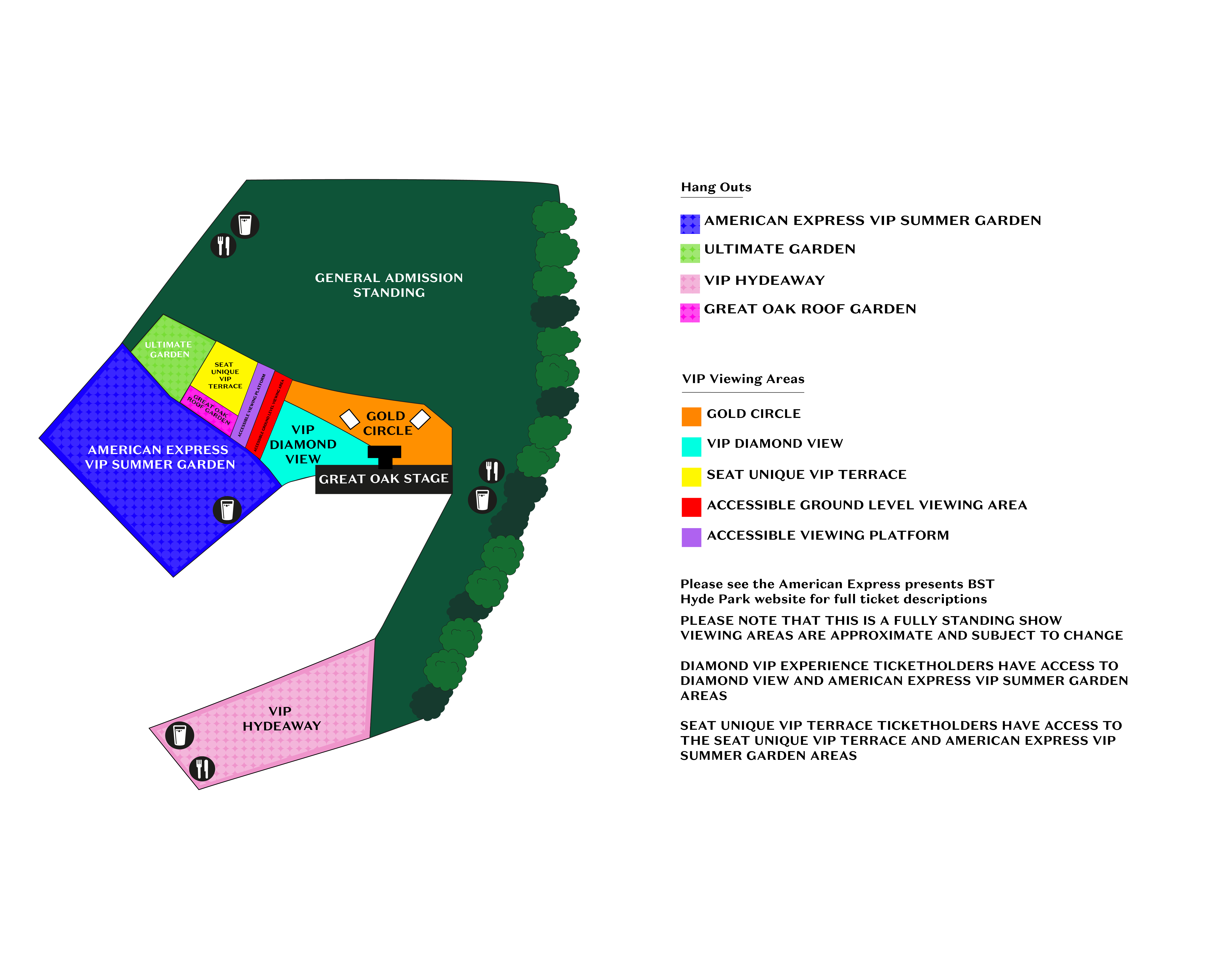 BST Hyde Park London Map - 2026 BST Hyde Park London Map - 2026